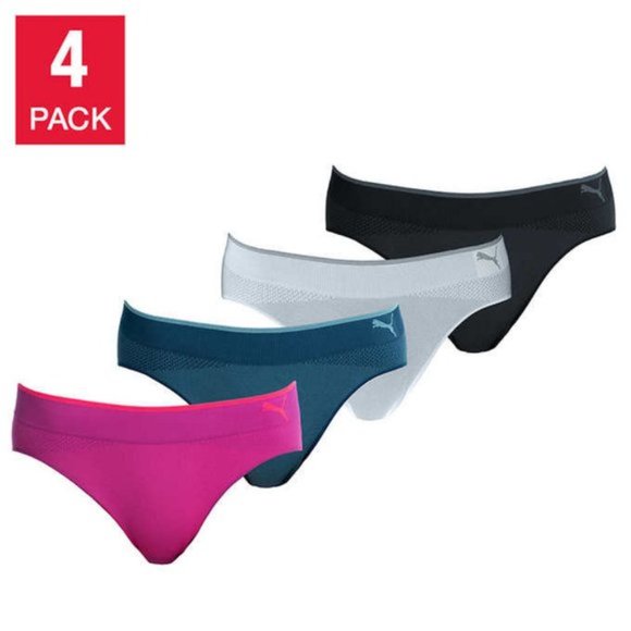 NIB Women's PUMA 4 Pack Bikini Sport Stretch - Picture 2 of 2